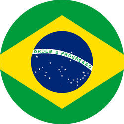 GIA TV Brazil Flag Round