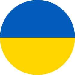 GIA TV Ukraine Flag Round